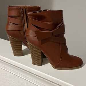 Madison Chestnut Heeled Boots